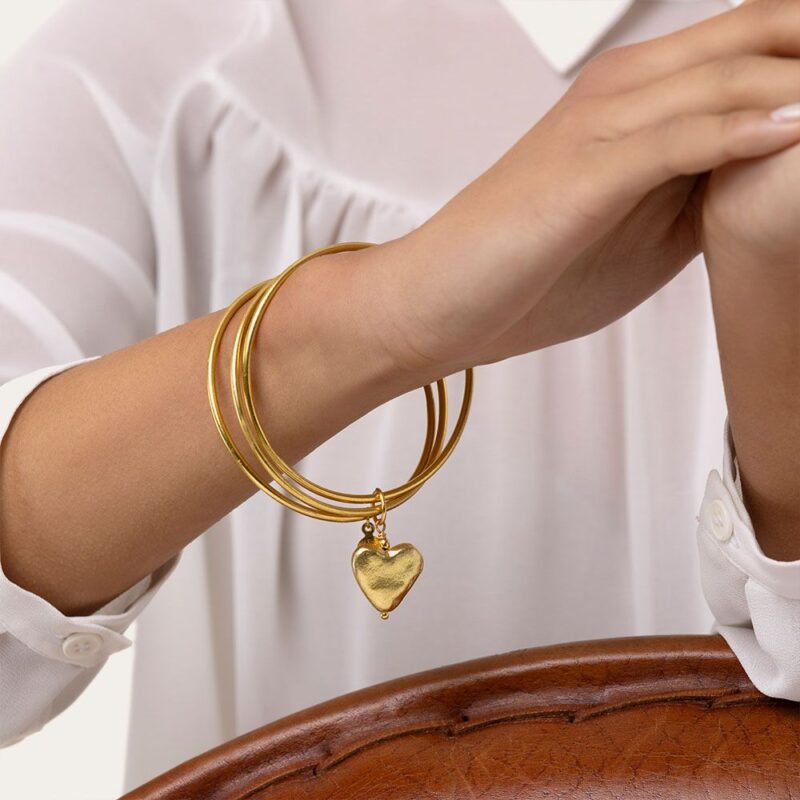 Bangles Legati Pendente Cuore - immagine 2