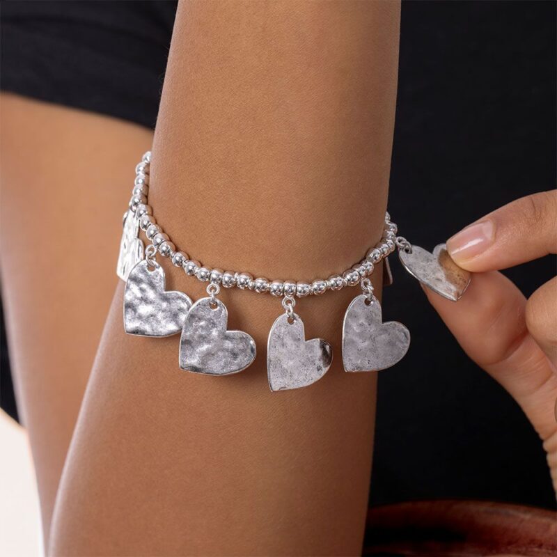 Bracciale Elastico Cuori Battuti - immagine 2