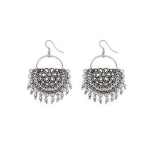 Orecchini Mezza Placca Fiore