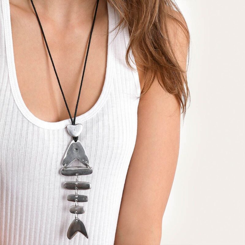 Pendente Filo Pesce Con Lisca - immagine 3