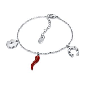 Bracciale Quadrifoglio, F. di Cavallo, Cornetto