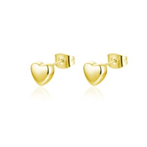 Orecchini Lobo Cuore Piccolo pvd Oro