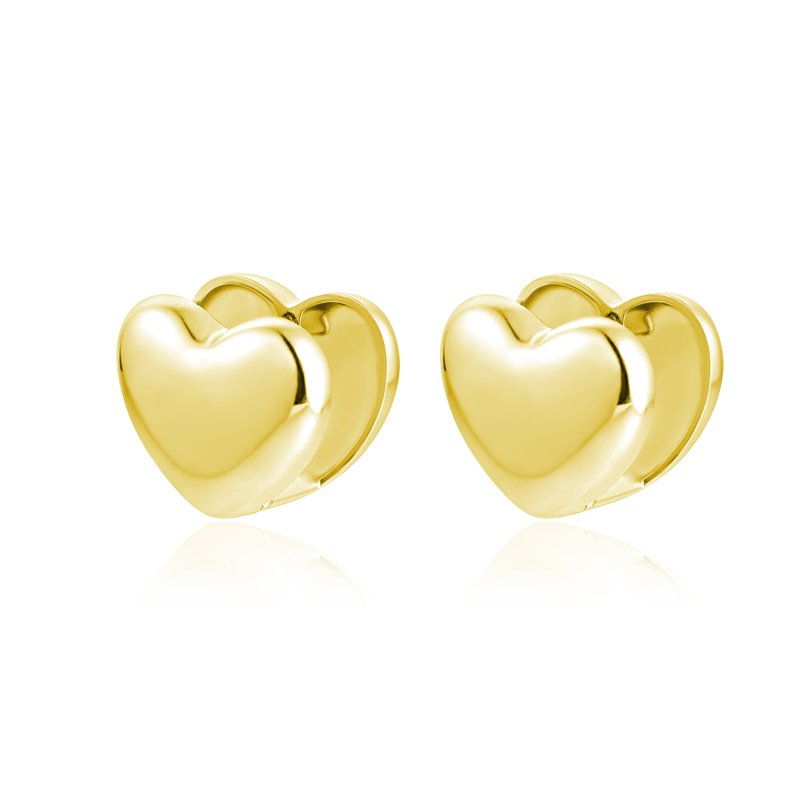 Orecchini Cuore Clip pvd Oro