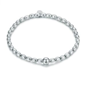 Bracciale Piccolo Chicco Ematite Rodiata