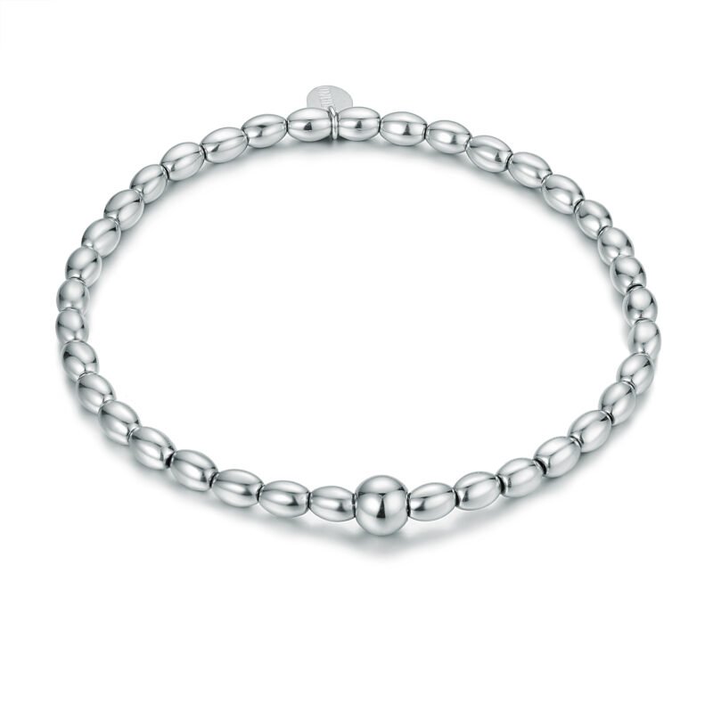 Bracciale Piccolo Chicco Ematite Rodiata