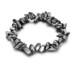 Bracciale Elastico Frammenti Ematite