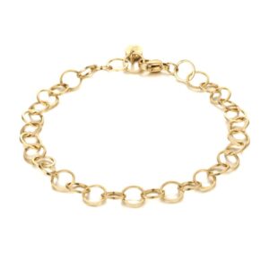 Bracciale Anellini 16+3 cm pvd oro