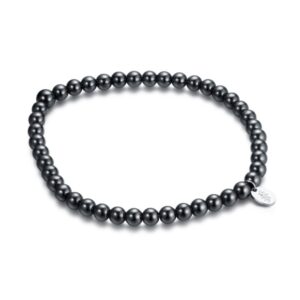 Bracciale Ematite Elasticizzato Con Sfere 4mm