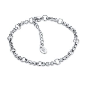 Bracciale Catena Rolò ed Anellini
