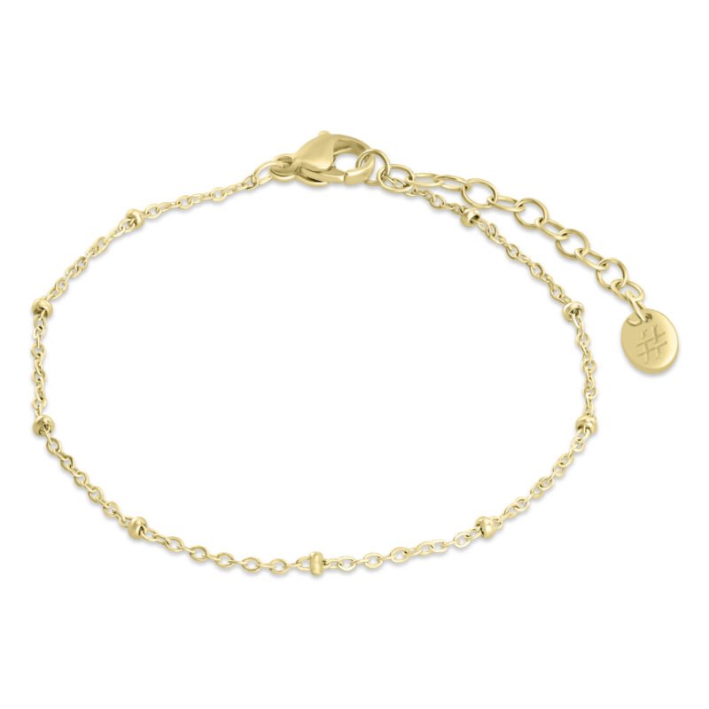 Bracciale Catena Con Sfere pvd Oro