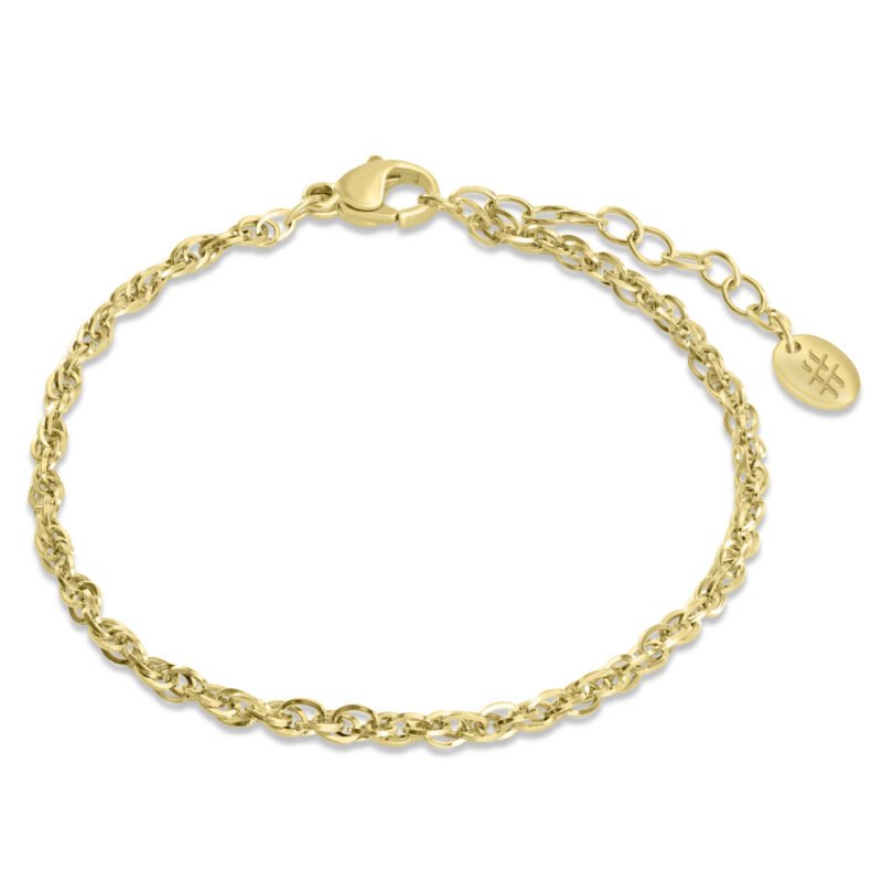 Bracciale Catena Hand Work pvd Oro