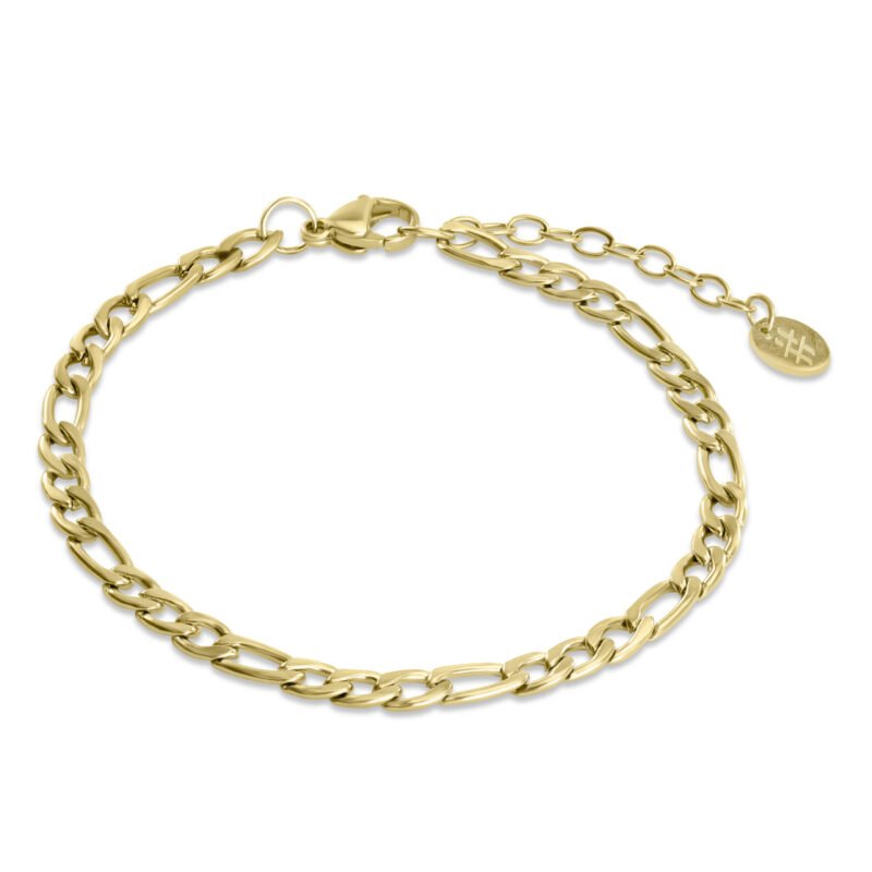 Bracciale Catena Figaro pvd Oro