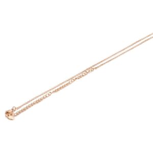 Collana catena 42+5cm Pvd Rosè