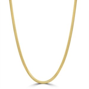 Collana Catena Piatta Pvd Oro