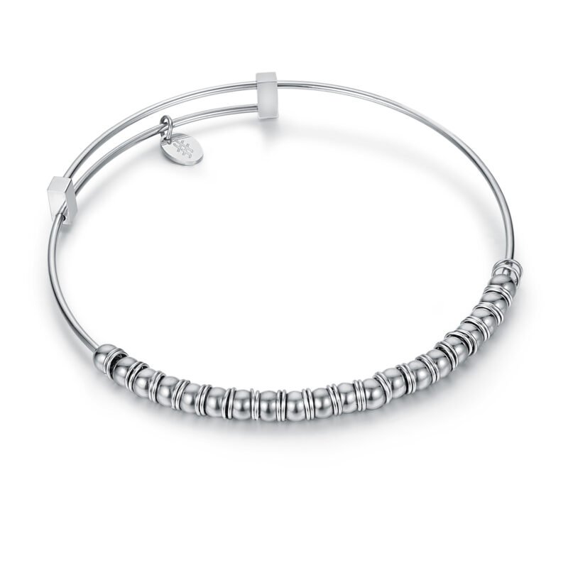 Bracciale Molla con Sfere ed Anellini