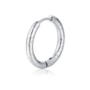 Orecchino Singolo Scattino Scozzese Acciaio