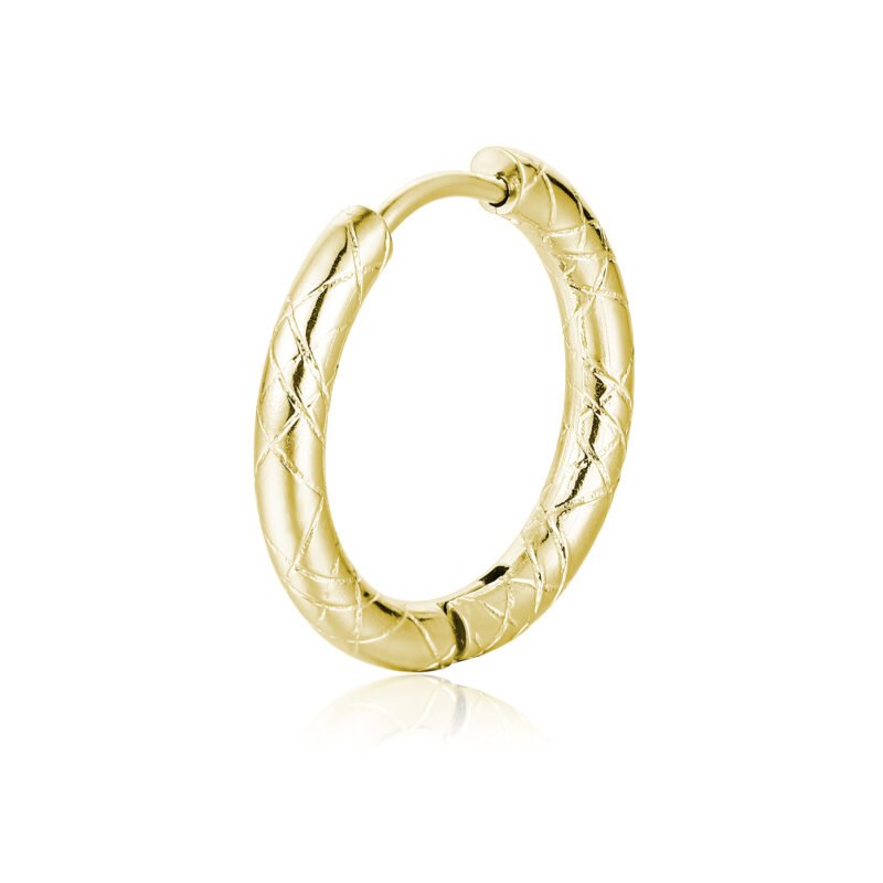 Orecchino Singolo Scattino Scozzese Oro