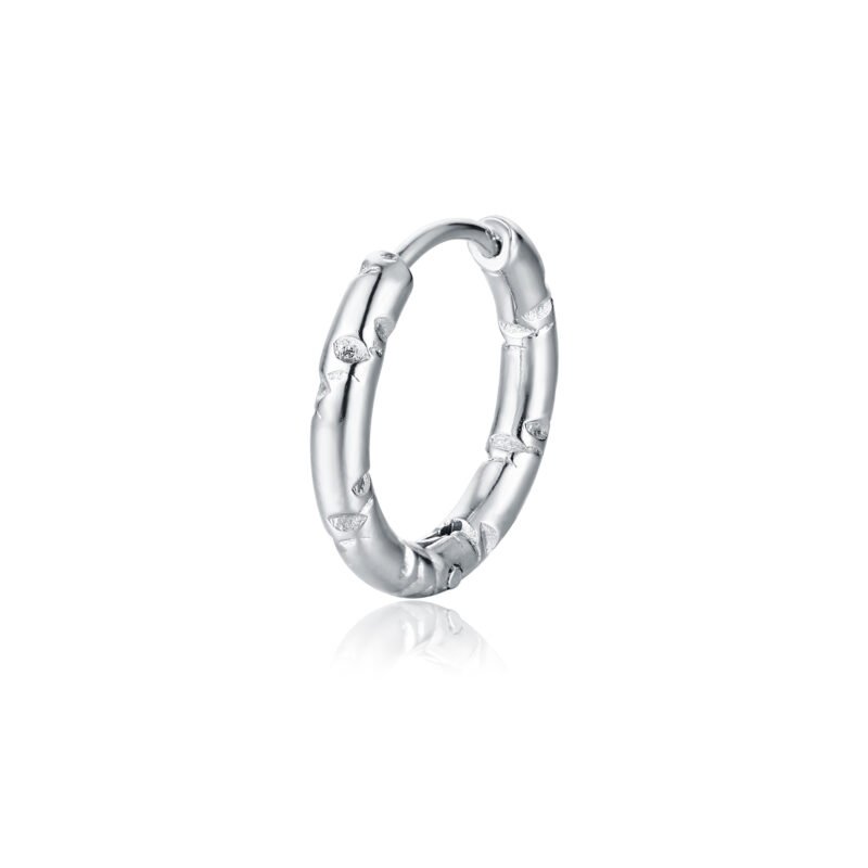 Orecchino Singolo Scattino Marcato Acciaio