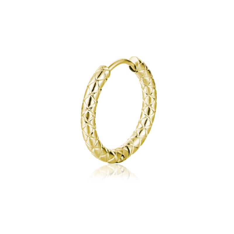 Orecchino Singolo Scattino Rombi Oro