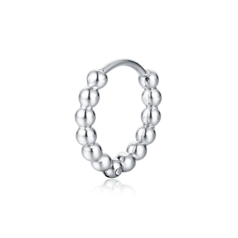 Orecchino Singolo Scattino Sfere Acciaio