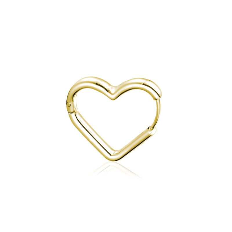 Orecchino Singolo Scattino Cuore Piccolo Oro
