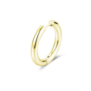 Orecchino Singolo Scattino Bombato 20 mm pvd oro