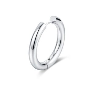 Orecchino Singolo Scattino Bombato 24 mm