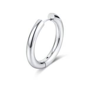 Orecchino Singolo Scattino Bombato 26 mm