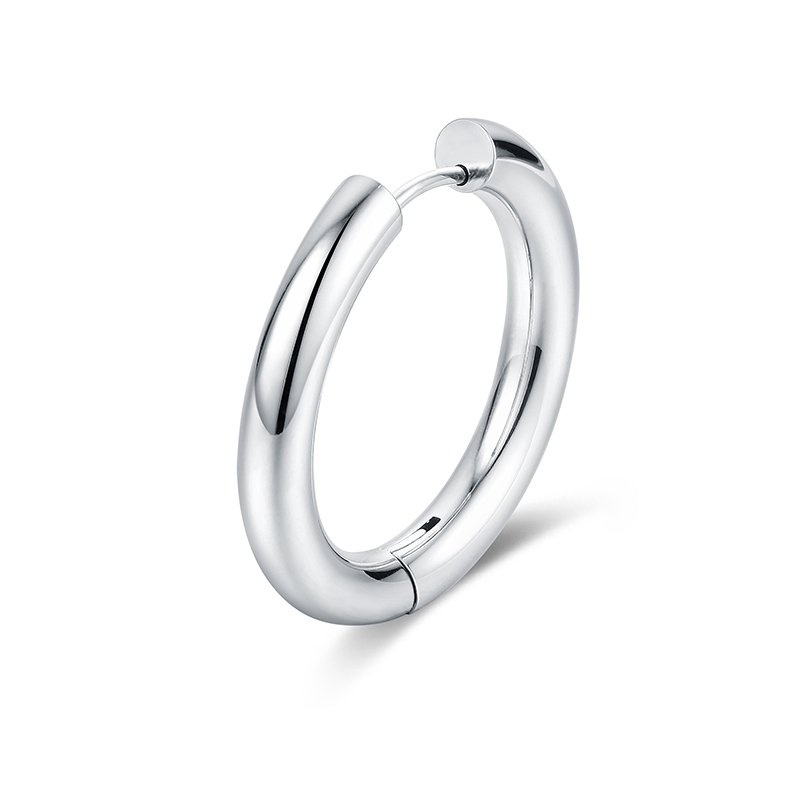 Orecchino Singolo Scattino Bombato 26 mm