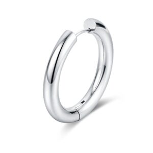 Orecchino Singolo Scattino Bombato 28 mm