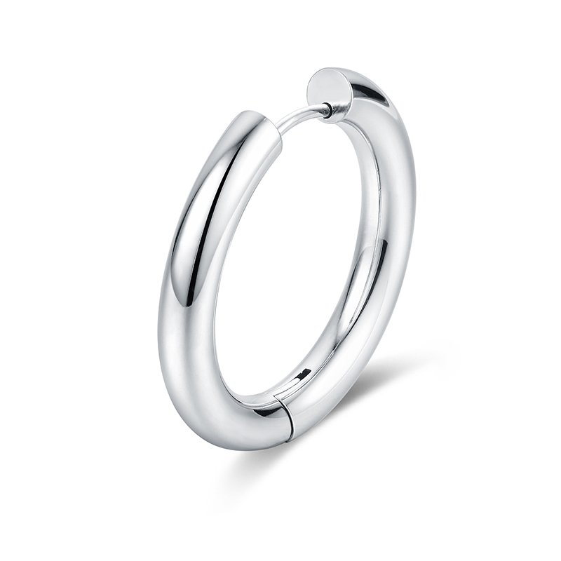 Orecchino Singolo Scattino Bombato 28 mm