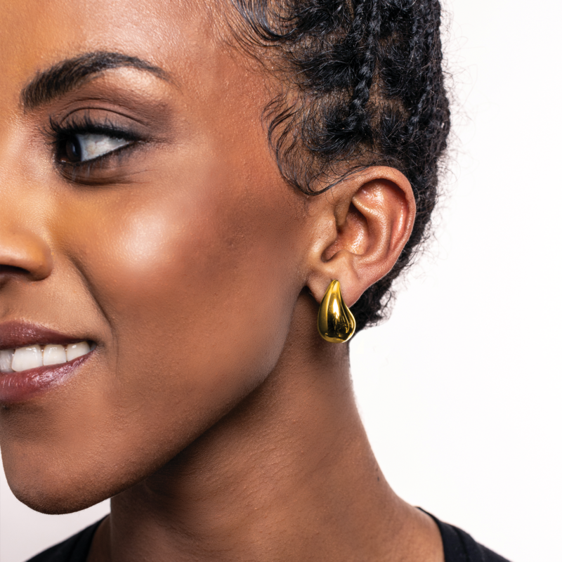 Orecchini Drops 21 mm Oro - immagine 3