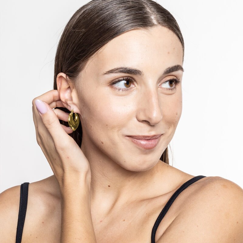 Orecchini Etnici pvd oro - immagine 2