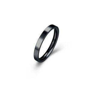 Fedina in acciaio pvd nero