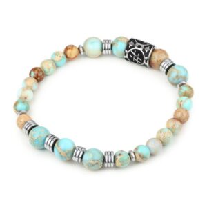 Bracciale Turchese e Fossil Soil