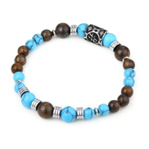 Bracciale Turchese e Bronzite