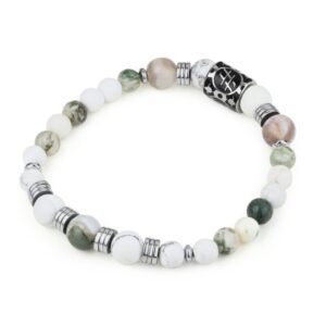 Bracciale Turchese Bianco e Turchese Verde