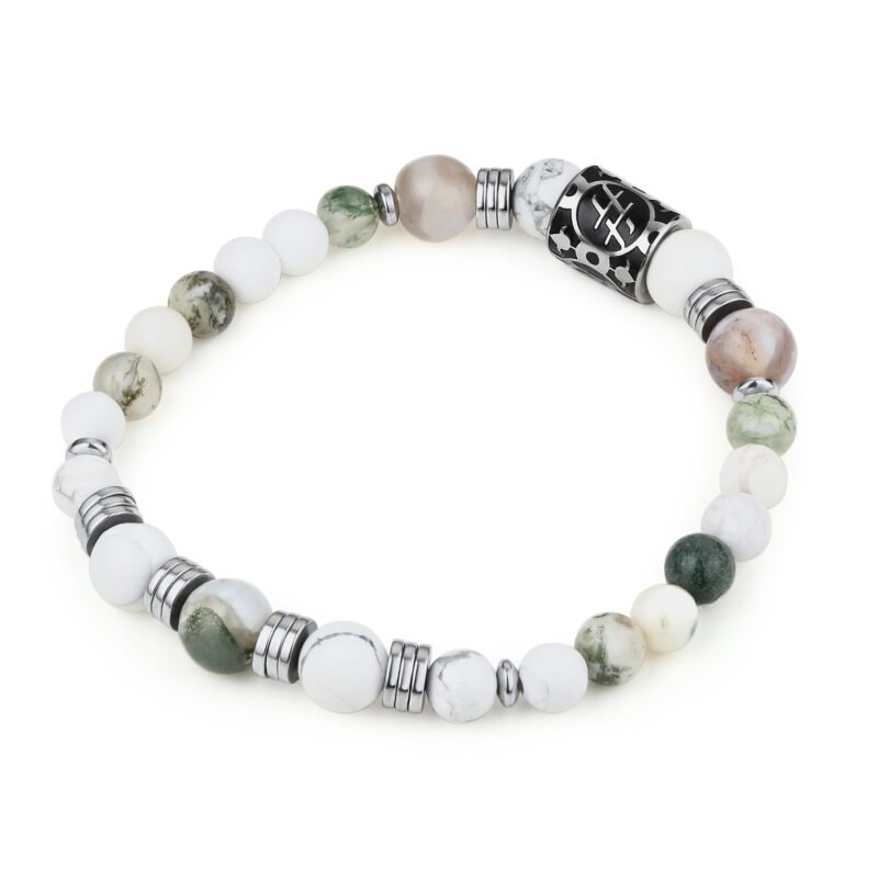 Bracciale Turchese Bianco e Turchese Verde