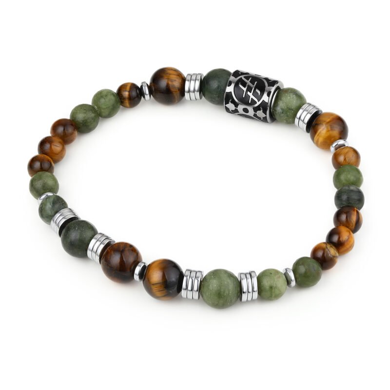 Bracciale Occhio di Tigre e Agata Indiana