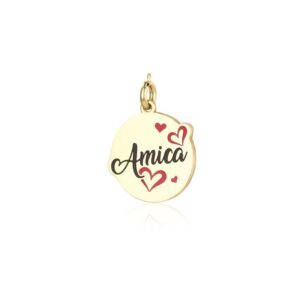 Charm dorato "Amica"