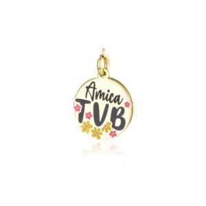 Charm dorato "Amica T.V.B."