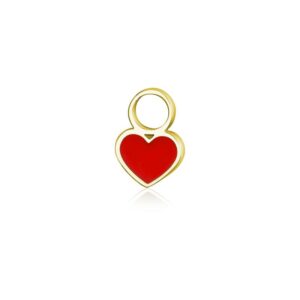Mini Charm Cuore Smalto Rosso ORO