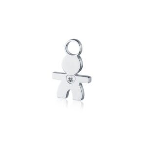 Mini Charm Bambino Con Cristallo