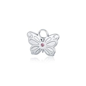 Mini Charm Farfalla Con Cristallo