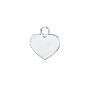 Mini Charm Cuore Acciaio