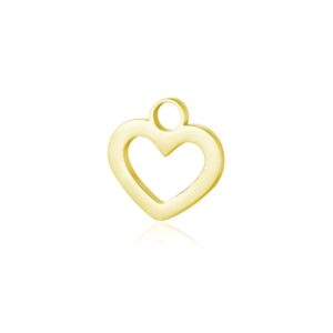 Mini Charm Cuore Vuoto ORO