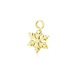 Mini Charm Fiocco di Neve ORO