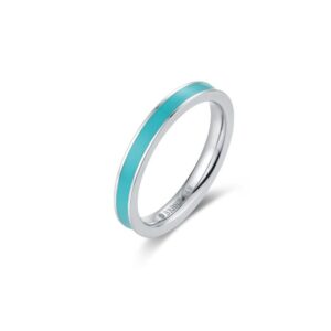 Fedina Acciaio con Smalto Turchese