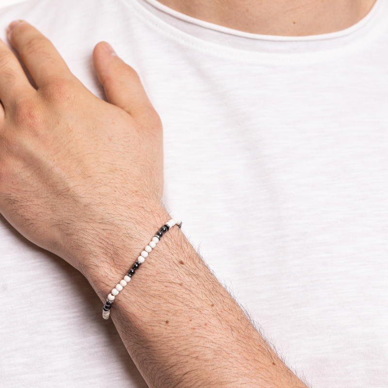 Bracciale Uomo Pietre e Ematite - immagine 4