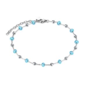 Cavigliera con Cristalli Turchesi ed Ematite